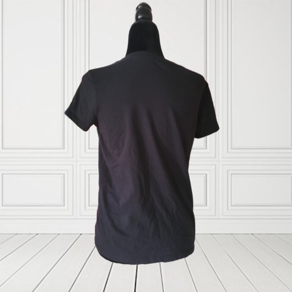 Rae Dunn WHAT DAY IS IT? Cotton Blend Short Sleeve T-Shirt - Picture 2 of 4